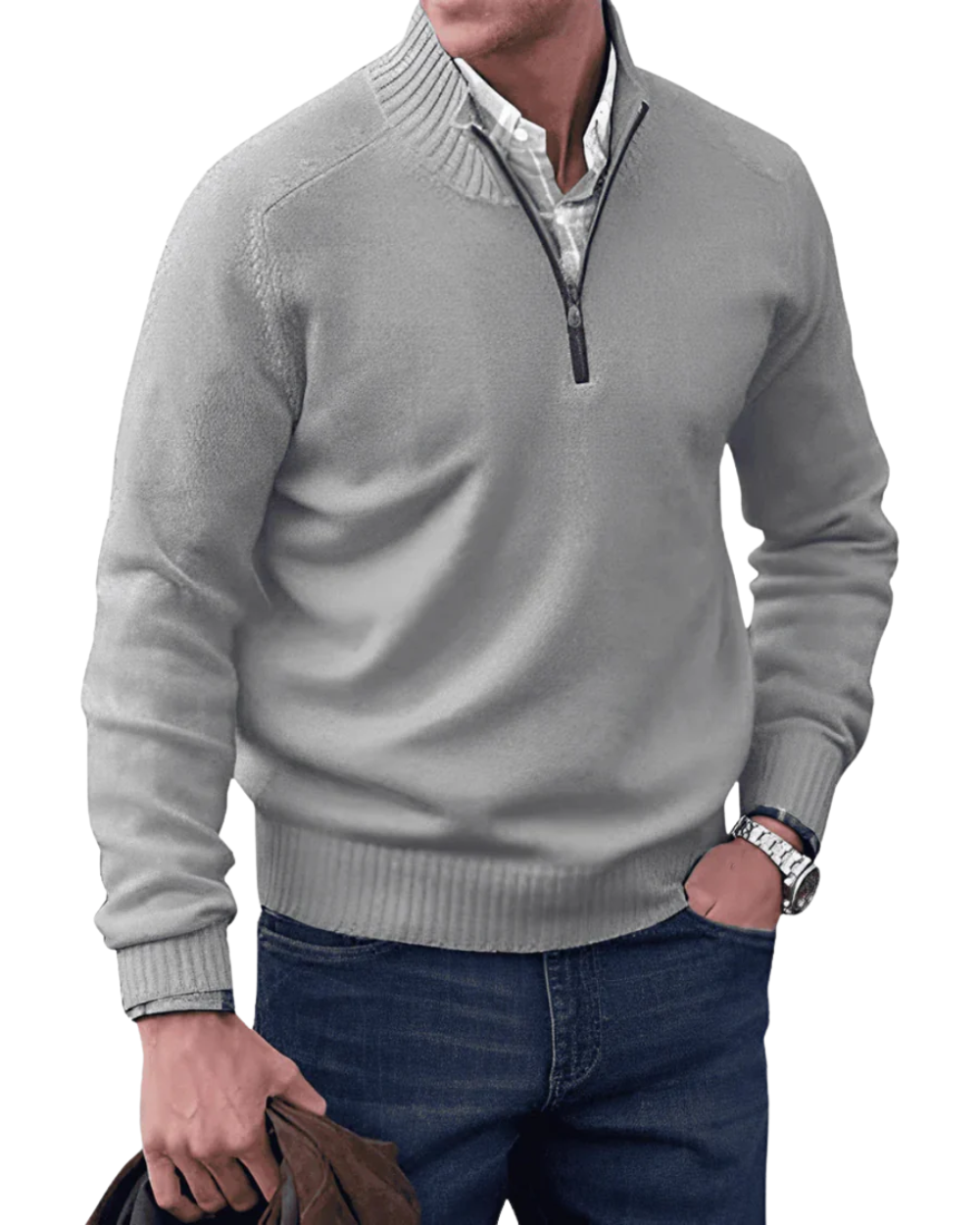 Trevor | Casual Zip Sweater