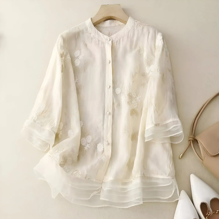 Lucille | Floral Button Up Blouse