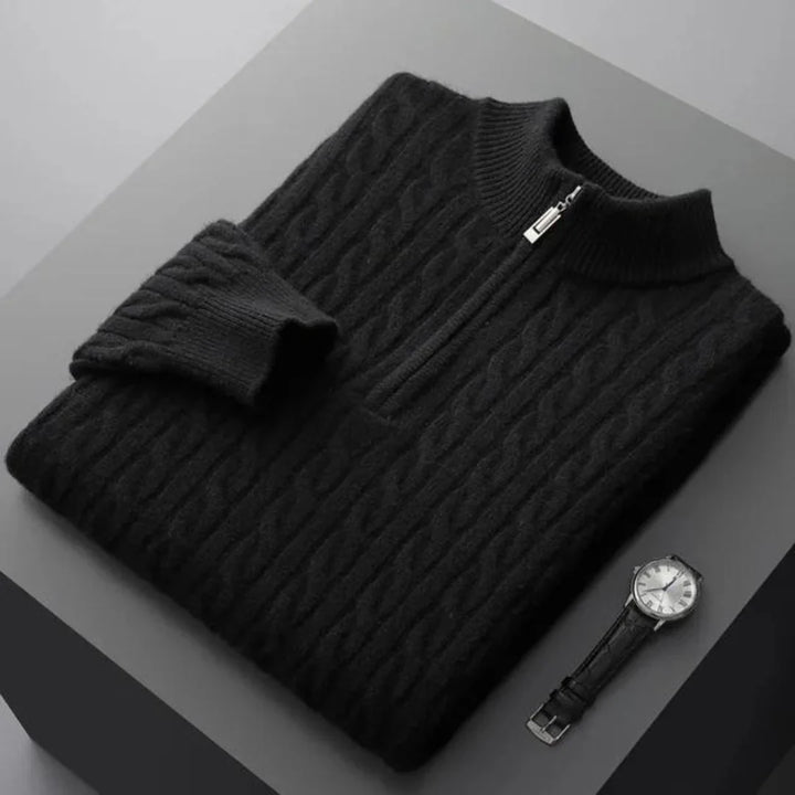 Deneb | Cashmere Woven Half Zip