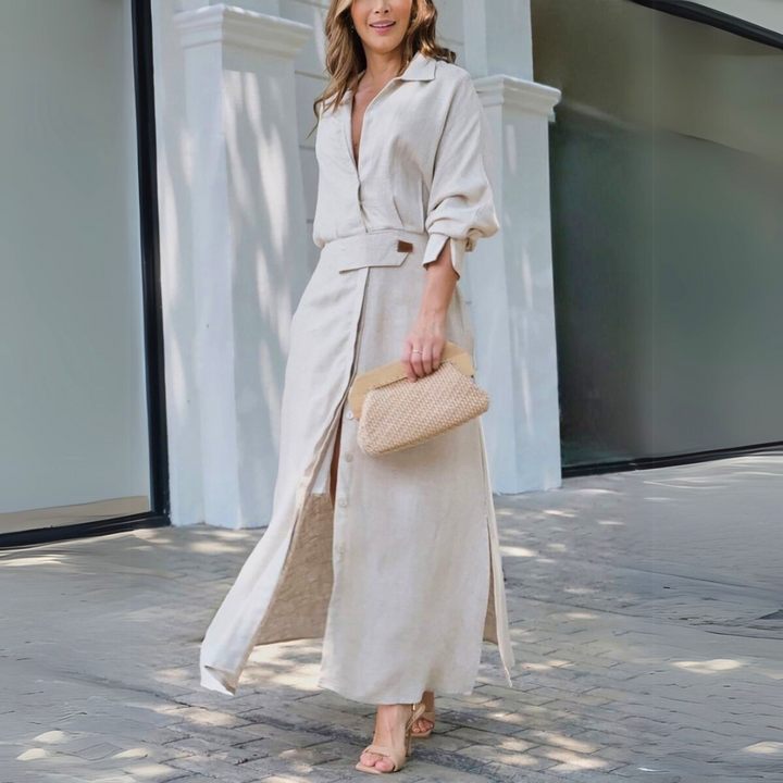 Ellie | Lightweight V-Neck Maxi Dress