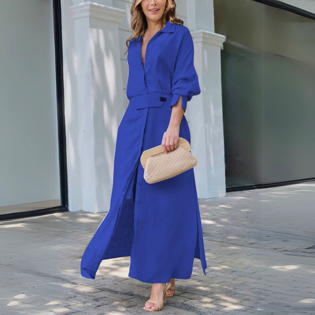 Ellie | Lightweight V-Neck Maxi Dress