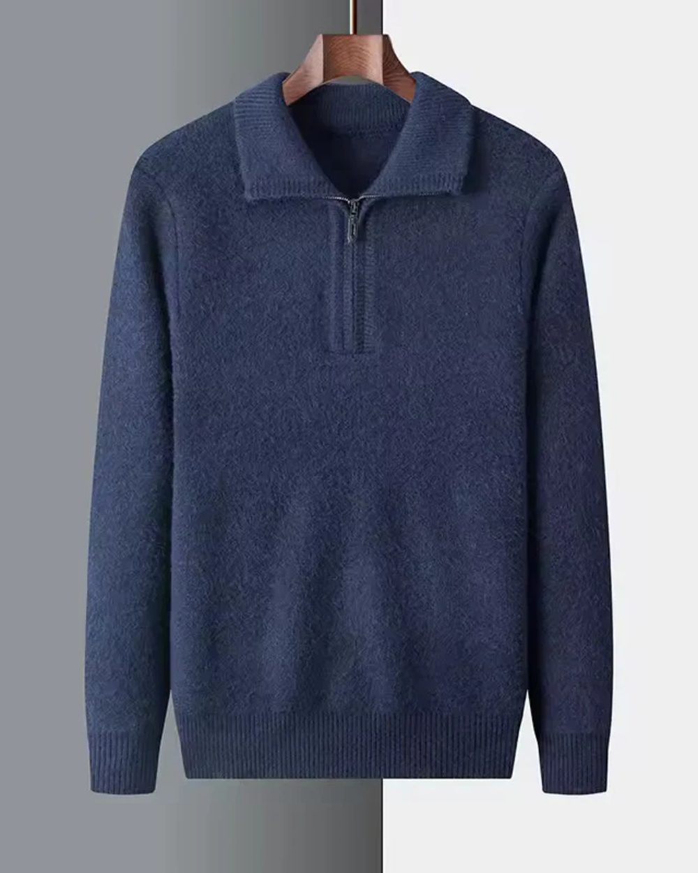 Gstaad | Cashmere Quarter Zip Sweater