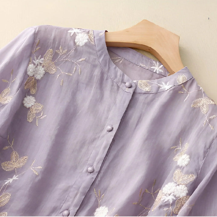 Lucille | Floral Button Up Blouse