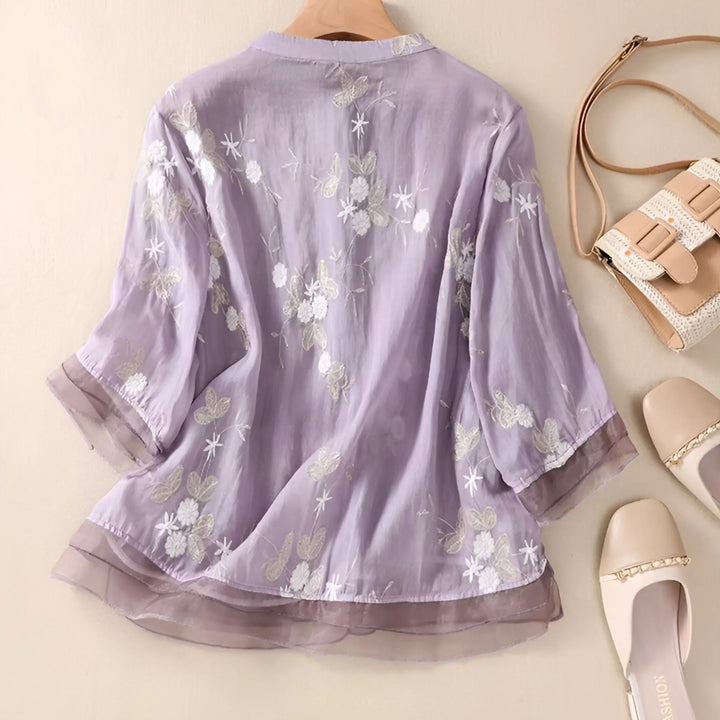 Lucille | Floral Button Up Blouse