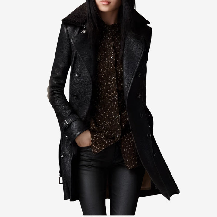 Noelle | Leather Coat
