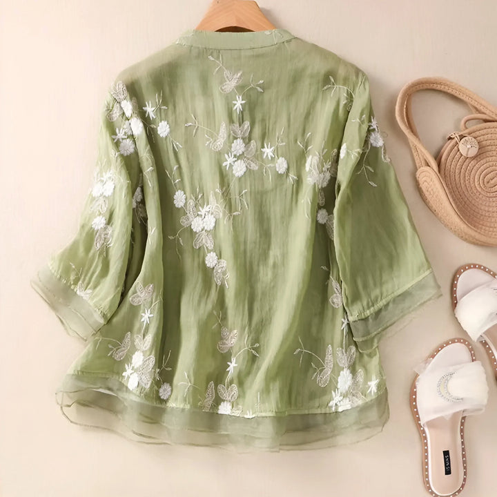 Lucille | Floral Button Up Blouse