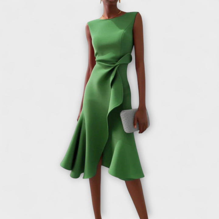 Adeline | Draped Midi Dress