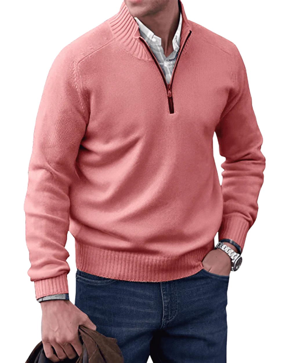 Trevor | Casual Zip Sweater