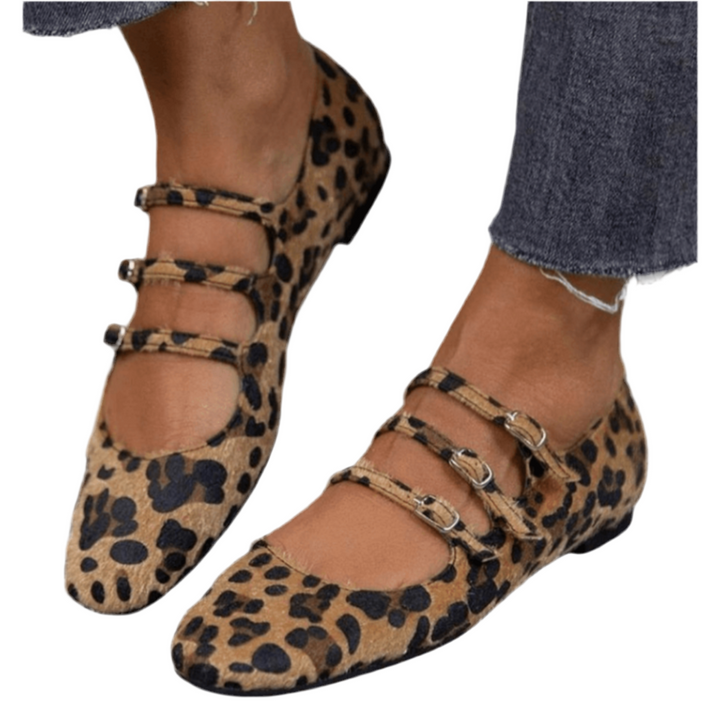 Lara | Jaguar Print Ballet Flats