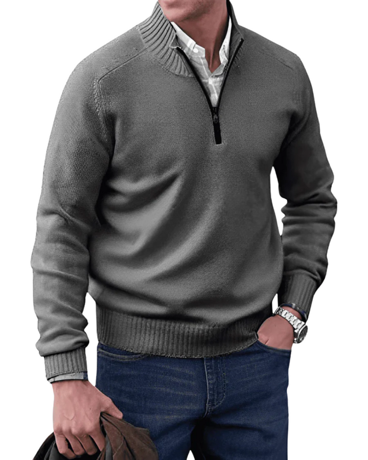 Trevor | Casual Zip Sweater