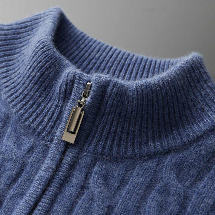 Deneb | Cashmere Woven Half Zip