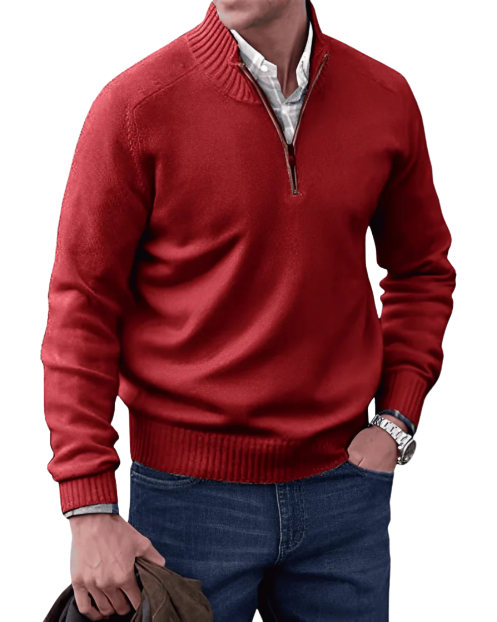 Trevor | Casual Zip Sweater