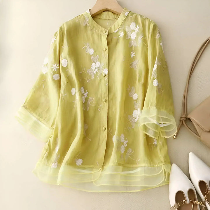 Lucille | Floral Button Up Blouse