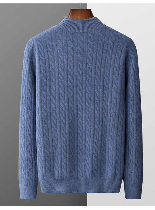 Deneb | Cashmere Woven Half Zip