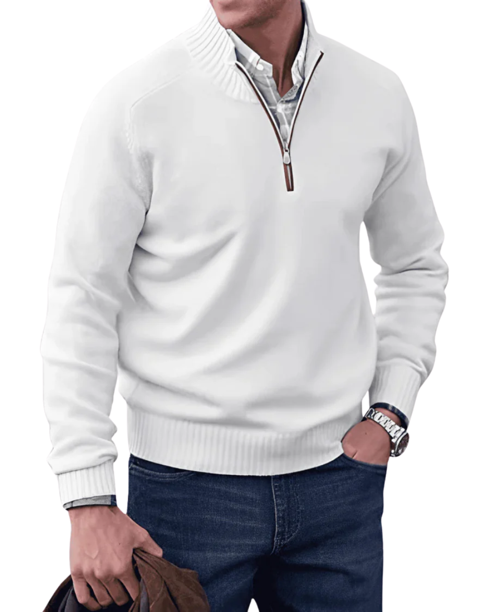 Trevor | Casual Zip Sweater