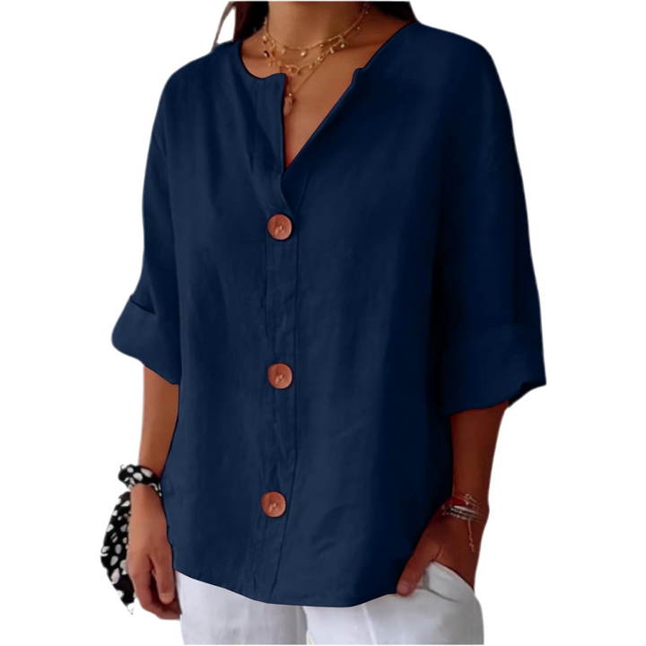 Willow | Linen Blend Blouse