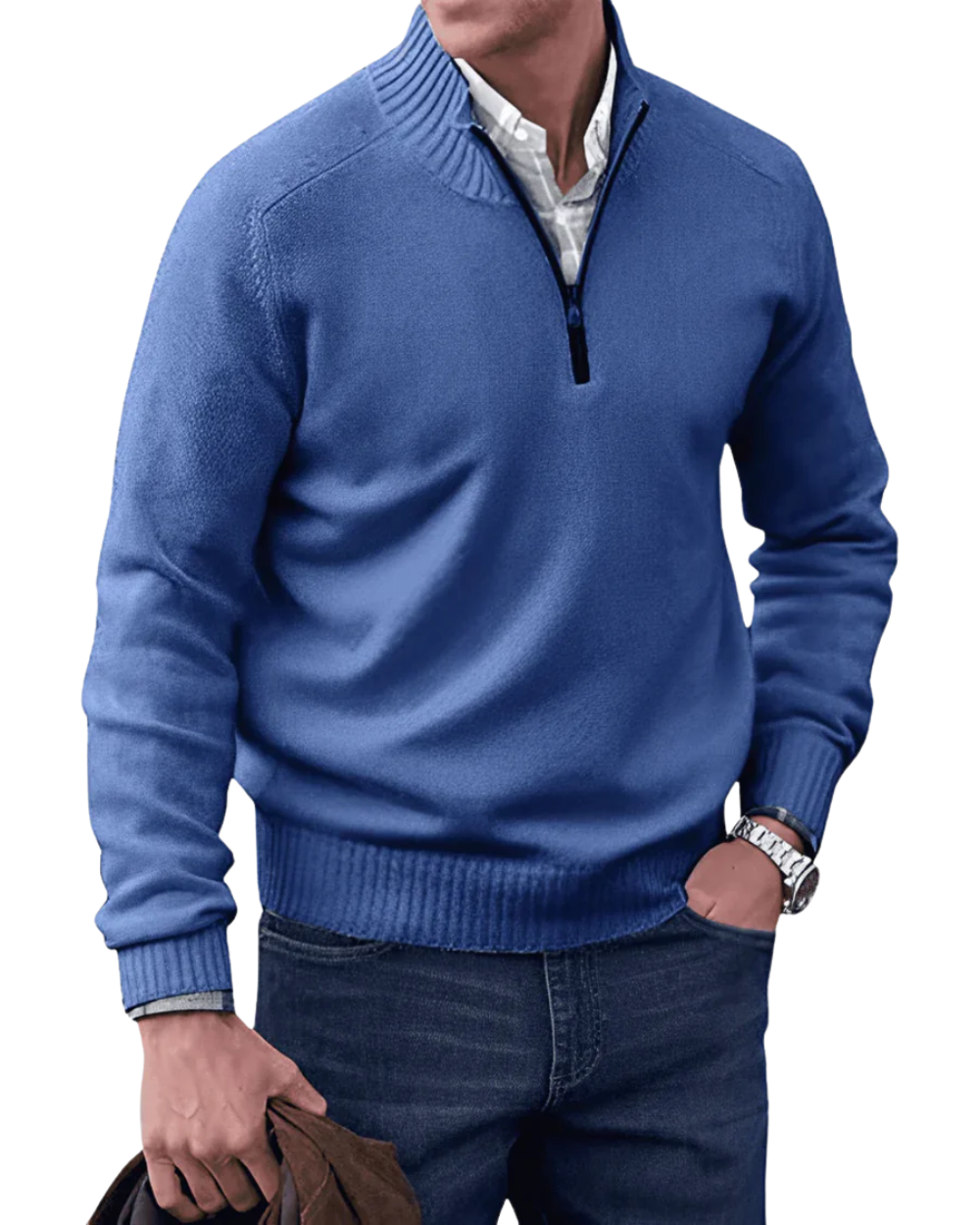 Trevor | Casual Zip Sweater