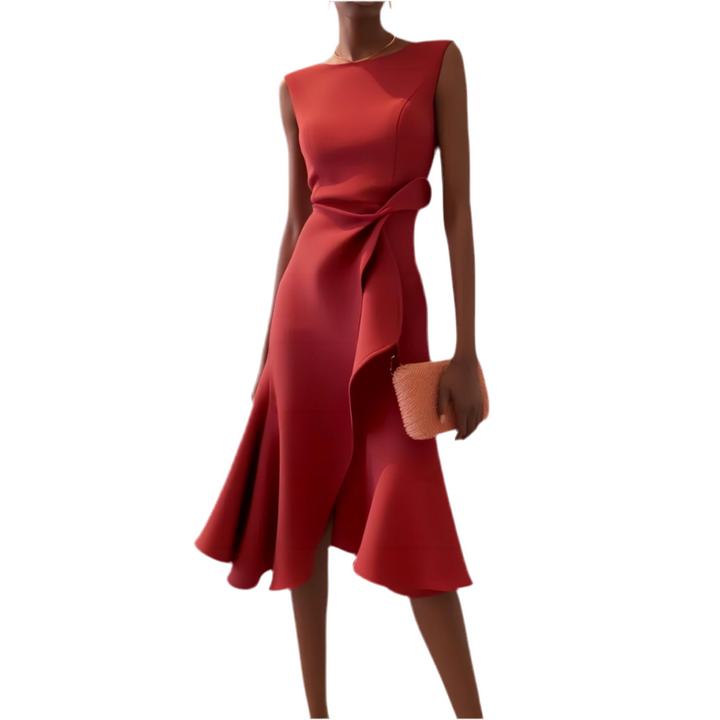 Adeline | Draped Midi Dress