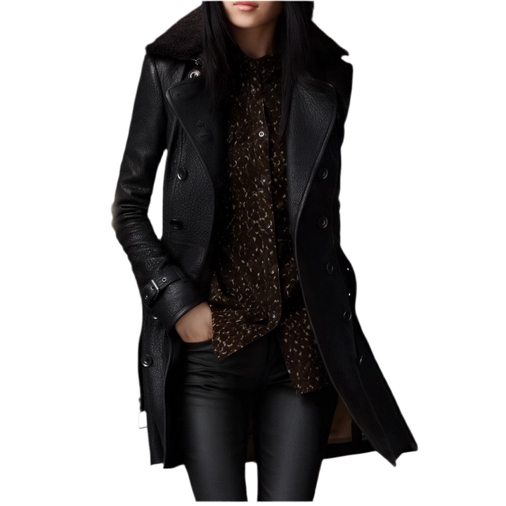 Noelle | Leather Coat