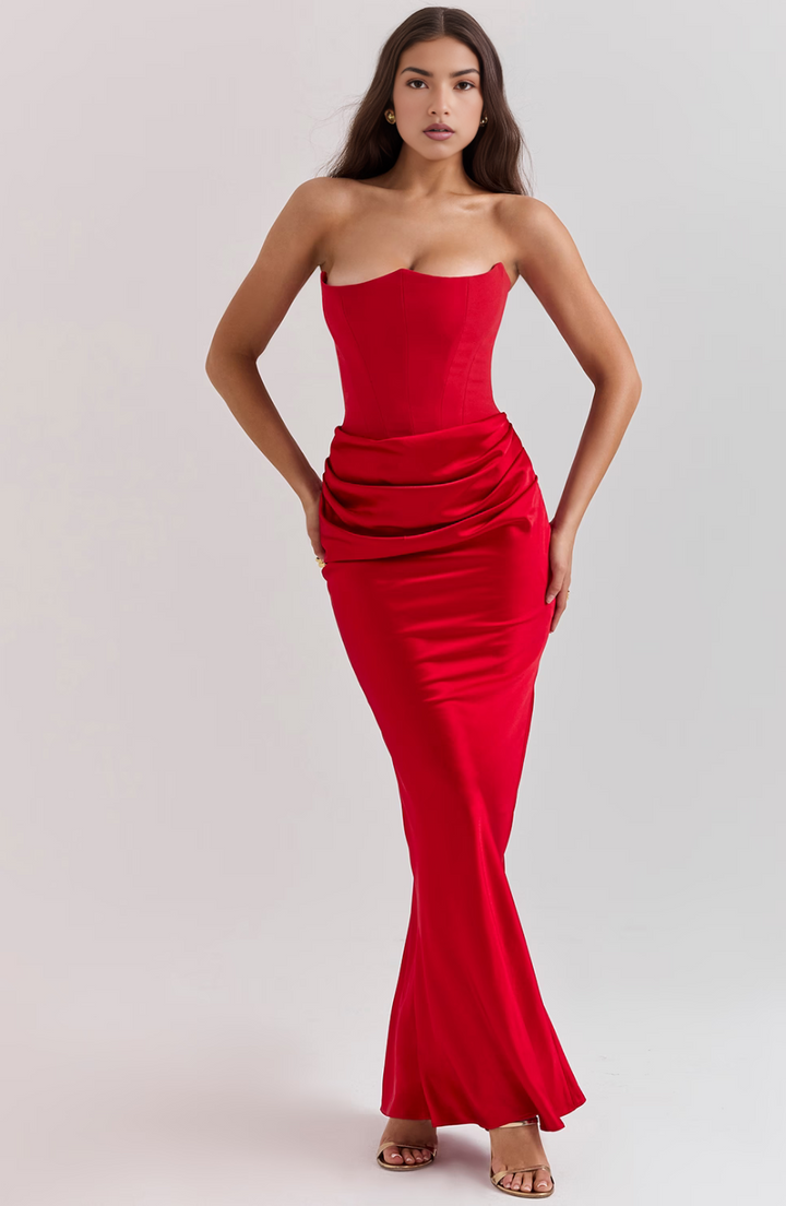 Evie | Strapless Evening Gown