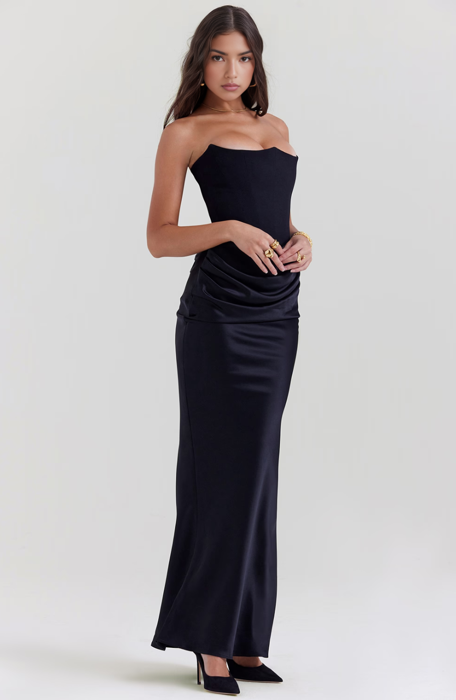 Evie | Strapless Evening Gown