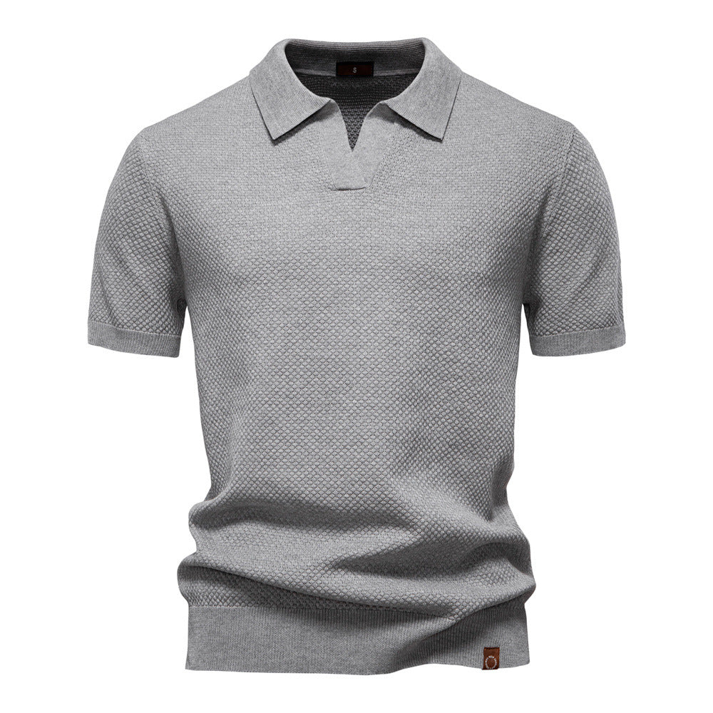 Elias | Textured Polo Shirt