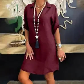 Leona | Linen Dress