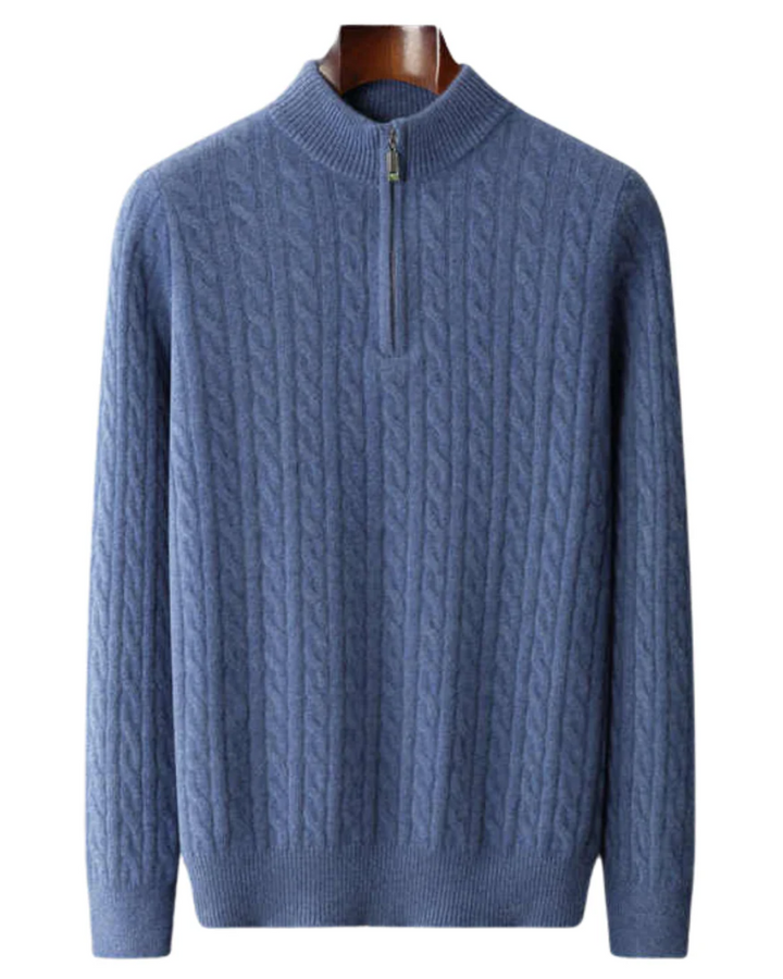 Deneb | Cashmere Woven Half Zip