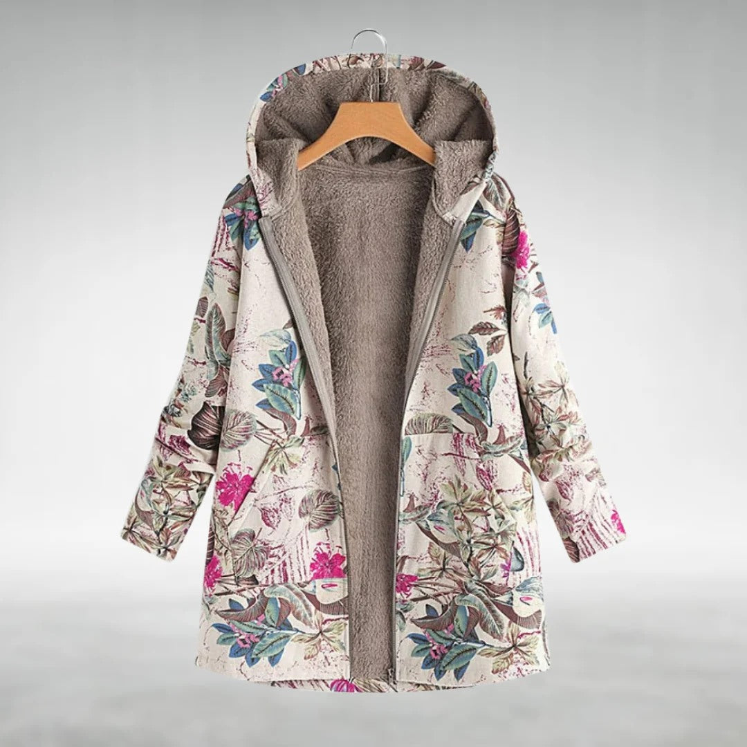 Seraphina | Floral Fleece Jacket