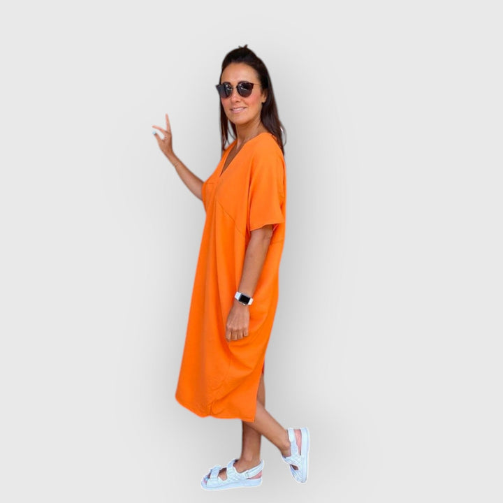 Lorin | V-Neck Maxi Dress